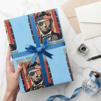 Abraham Lincoln Freedom Retro Wrapping Paper Roll 250 Years of Freedom Liberty History