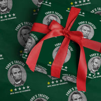 Abraham Lincoln History Teacher Wrapping Paper Roll Ford's Theatre Awful Would Not Recommend