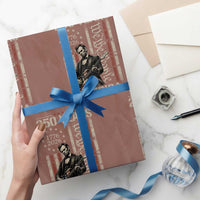 Abraham Lincoln Playing Guitar 4th July 250 Years America Wrapping Paper Roll