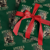 Abraham Lincoln Playing Guitar 4th July US 250th Anniversary Wrapping Paper Roll