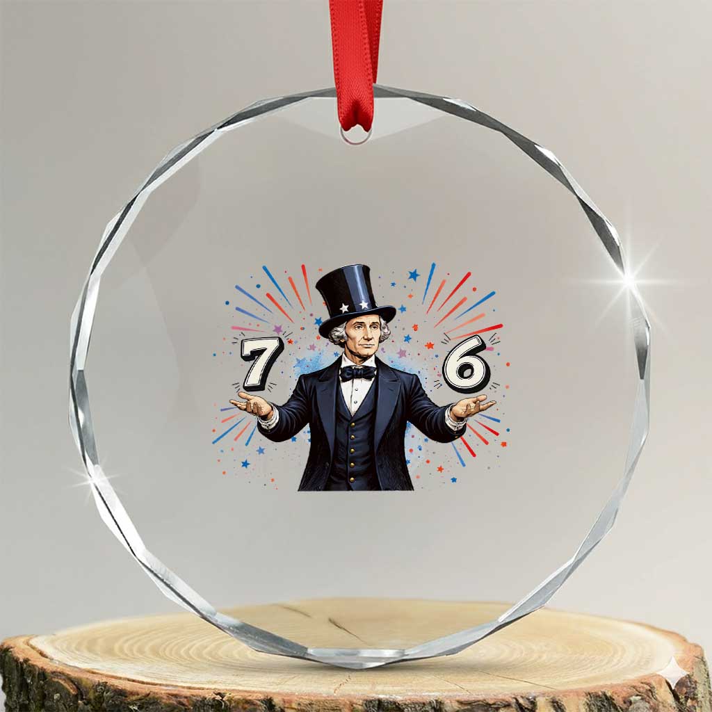 Abraham Lincoln Quote Crystal Glass Ornament American History Presidents Day