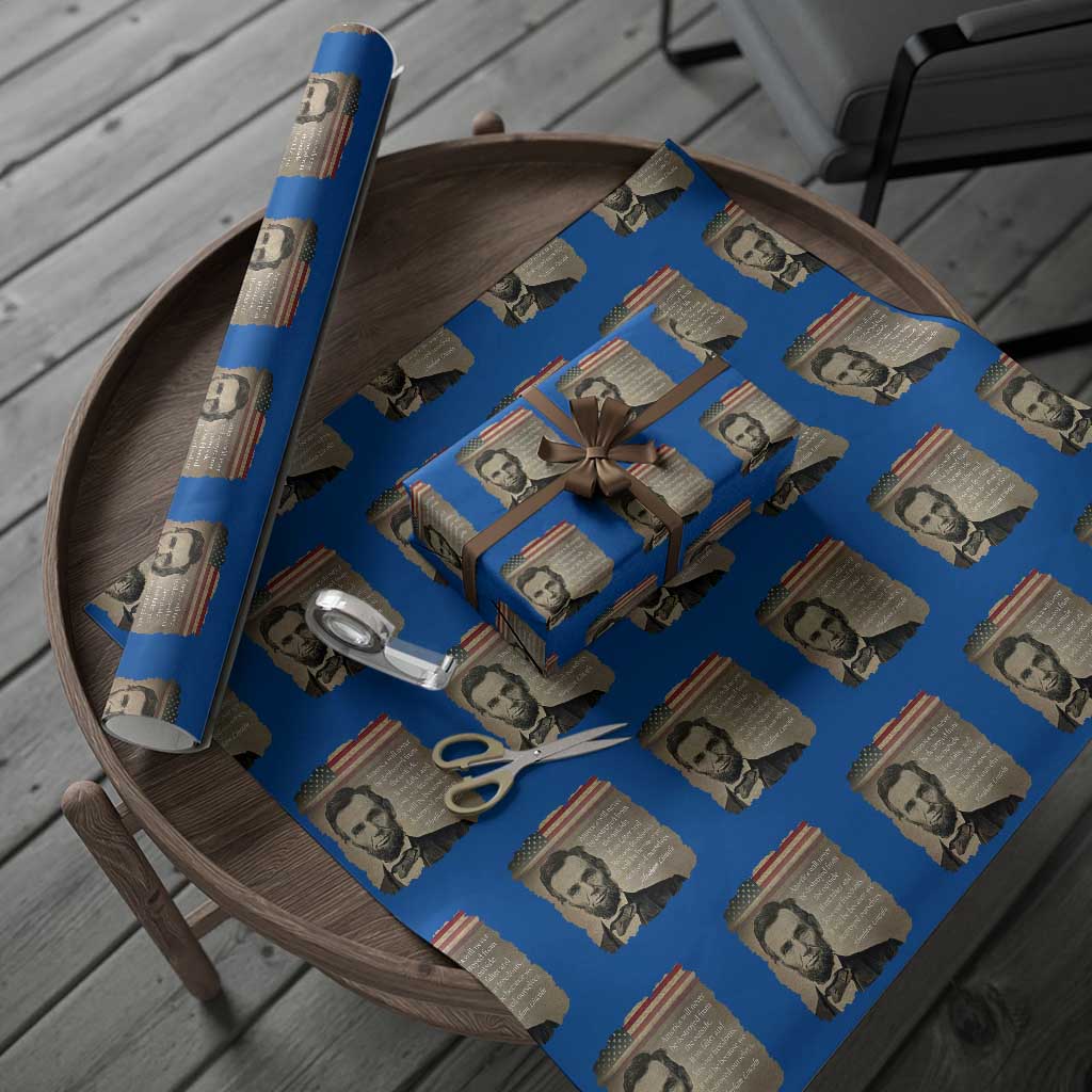 Abraham Lincoln Quote Wrapping Paper Roll American History Teacher School Presidents Day
