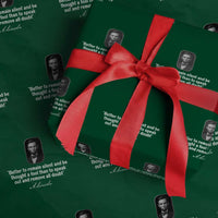 Abraham Lincoln Wise Quote Wrapping Paper Roll Better To Remain Silent Sarcastic Wisdom