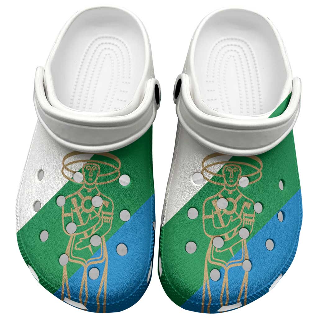 Abruzzo Italy Clogs Shoes Flag Color Inspiration - Wonder Print Shop