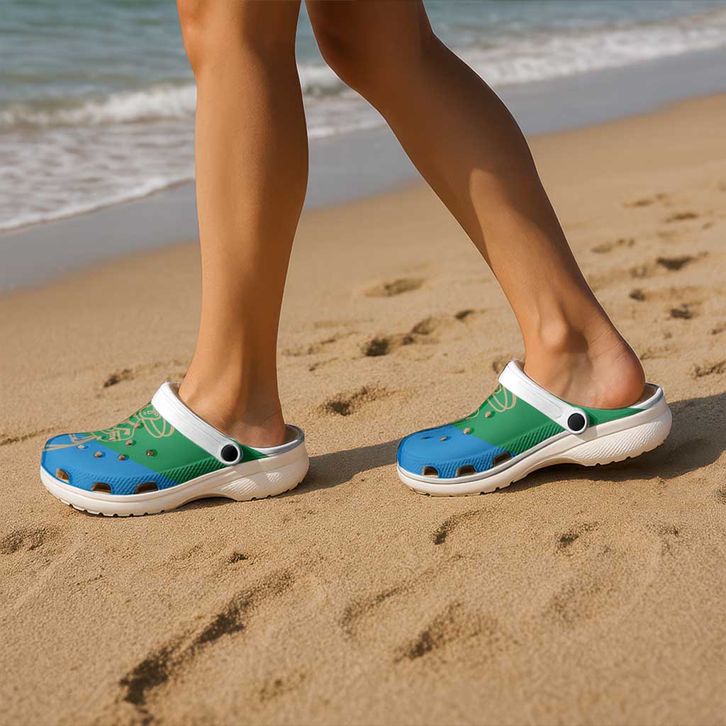 Abruzzo Italy Clogs Shoes Flag Color Inspiration - Wonder Print Shop