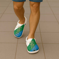 Abruzzo Italy Clogs Shoes Flag Color Inspiration - Wonder Print Shop