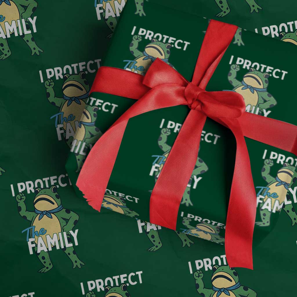 Activist Portland Frog Wrapping Paper Roll I Protect the Family Protest Statement - Wonder Print Shop