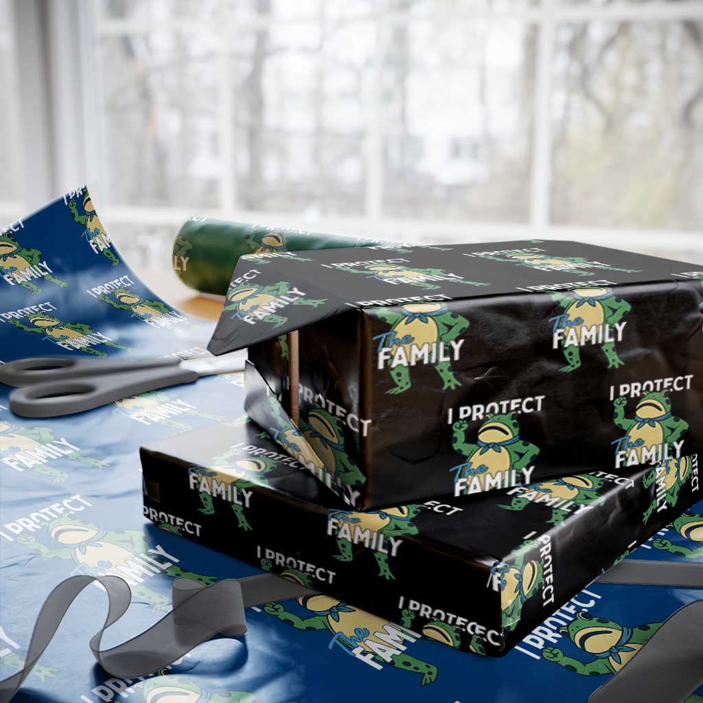 Activist Portland Frog Wrapping Paper Roll I Protect the Family Protest Statement - Wonder Print Shop