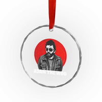 Adam Inspired Graphic Crystal Glass Ornament The Woo In Remembrance Memorial Tribute - Wonder Print Shop
