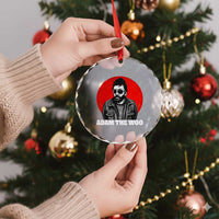 Adam Inspired Graphic Crystal Glass Ornament The Woo In Remembrance Memorial Tribute - Wonder Print Shop
