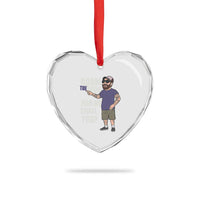 Adam Inspired Graphic Heart Crystal Glass Ornament The Woo Memorial Tribute Join Me Shall You - Wonder Print Shop