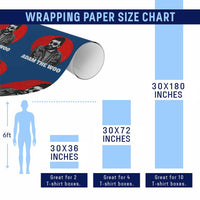 Adam Inspired Graphic Wrapping Paper Roll The Woo In Remembrance Memorial Tribute - Wonder Print Shop