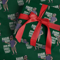 Adam Inspired Graphic Wrapping Paper Roll The Woo Memorial Tribute Join Me Shall You - Wonder Print Shop