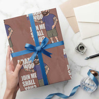 Adam Inspired Graphic Wrapping Paper Roll The Woo Memorial Tribute Join Me Shall You - Wonder Print Shop