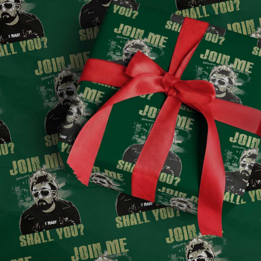 Adam Inspired Memorial Wrapping Paper Roll Join Me Shall You The Woo Tribute - Wonder Print Shop