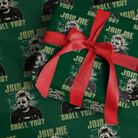 Adam Inspired Memorial Wrapping Paper Roll Join Me Shall You The Woo Tribute - Wonder Print Shop
