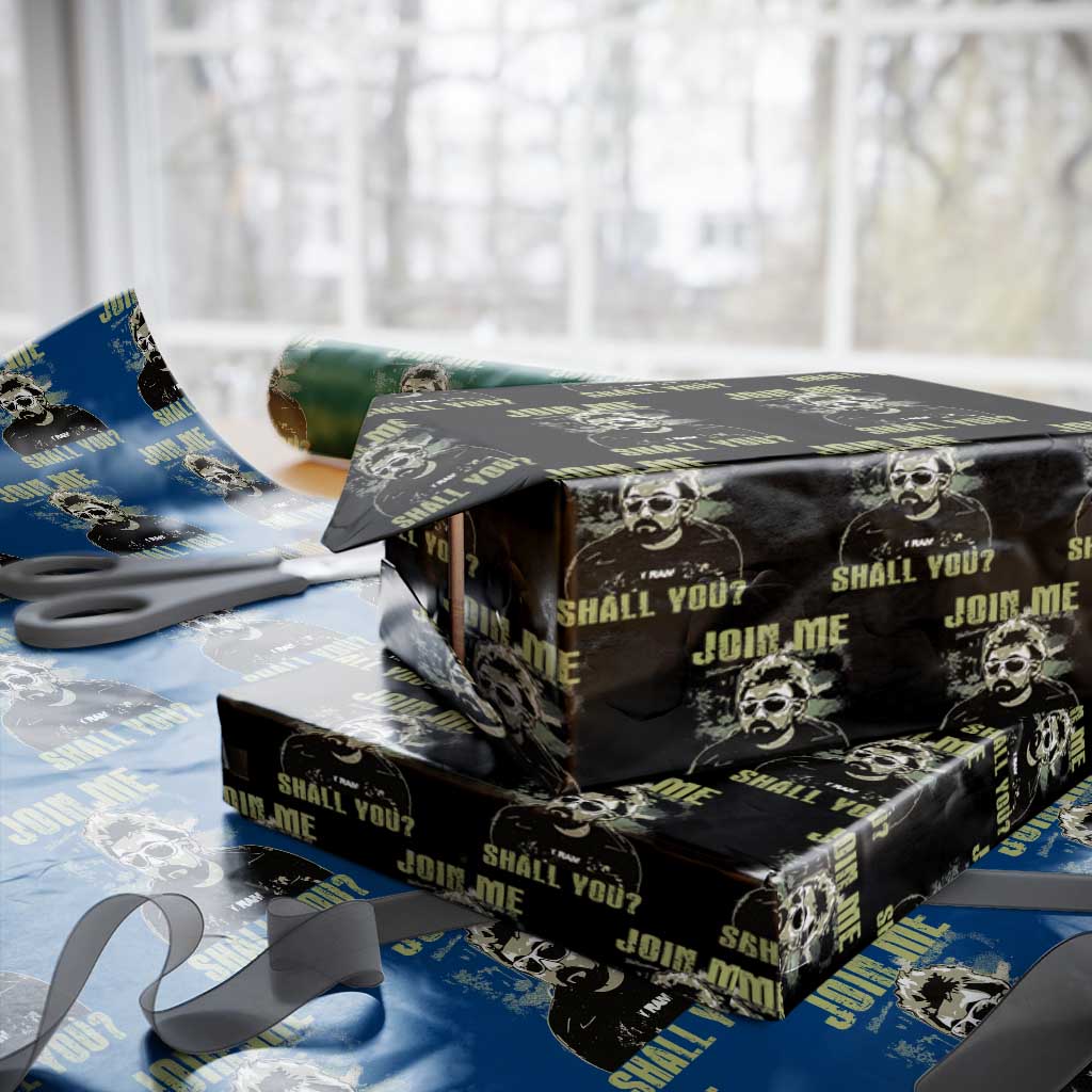 Adam Inspired Memorial Wrapping Paper Roll Join Me Shall You The Woo Tribute - Wonder Print Shop