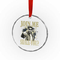 Adam Memorial Tribute Crystal Glass Ornament Join Me Shall You