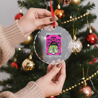 ADHD Meme Crystal Glass Ornament Neurodivergent Wizard Frog I Cant Focus TS10
