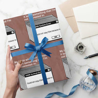ADHD Meme Wrapping Paper Roll Funny System Error Neurodivergent Humor - Wonder Print Shop