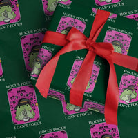 ADHD Meme Wrapping Paper Roll Neurodivergent Wizard Frog I Cant Focus - Wonder Print Shop