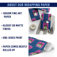 ADHD Meme Wrapping Paper Roll Neurodivergent Wizard Frog I Cant Focus - Wonder Print Shop