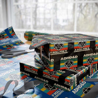 ADHD&D Roll for Concentration Wrapping Paper Roll Retro 90s ADHD Roll For Concentration Funny Gamer - Wonder Print Shop
