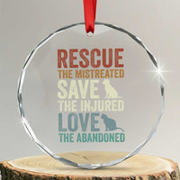 Adopt A Shelter Pet Crystal Glass Ornament Rescue Save Love Cat Dog Adoption Animal Rescue TS10