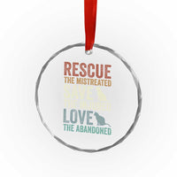 Adopt A Shelter Pet Crystal Glass Ornament Rescue Save Love Cat Dog Adoption Animal Rescue TS10