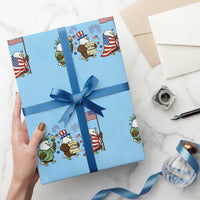 Adorable Patriotic Eagle 250 Years Of Freedom Wrapping Paper Roll USA Anniversary Gift