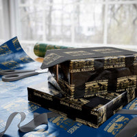Adventure is Out There But So Are Serial Killers Wrapping Paper Roll Funny Camping Sarcastic