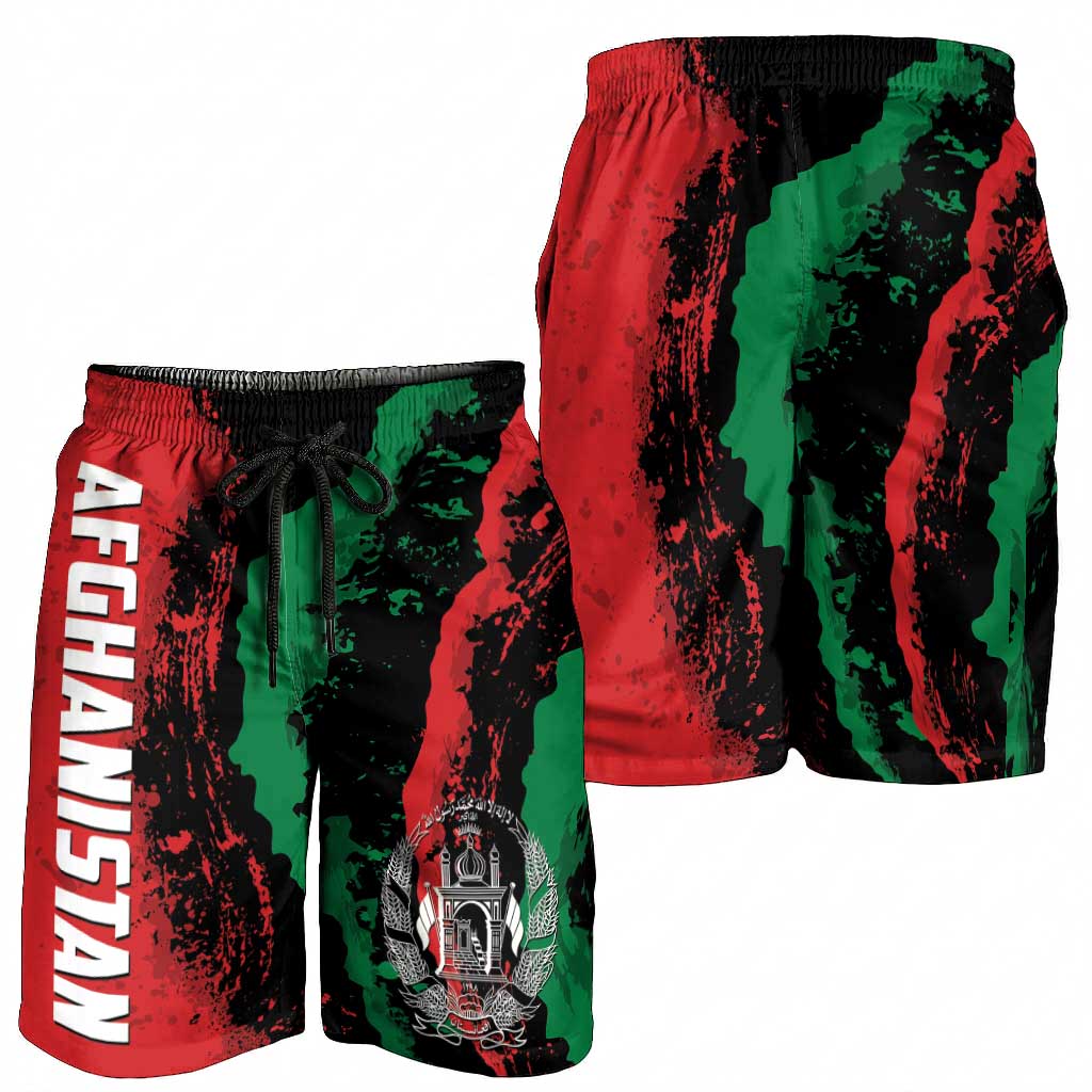 Afghanistan Shorts for Men Grunge Style
