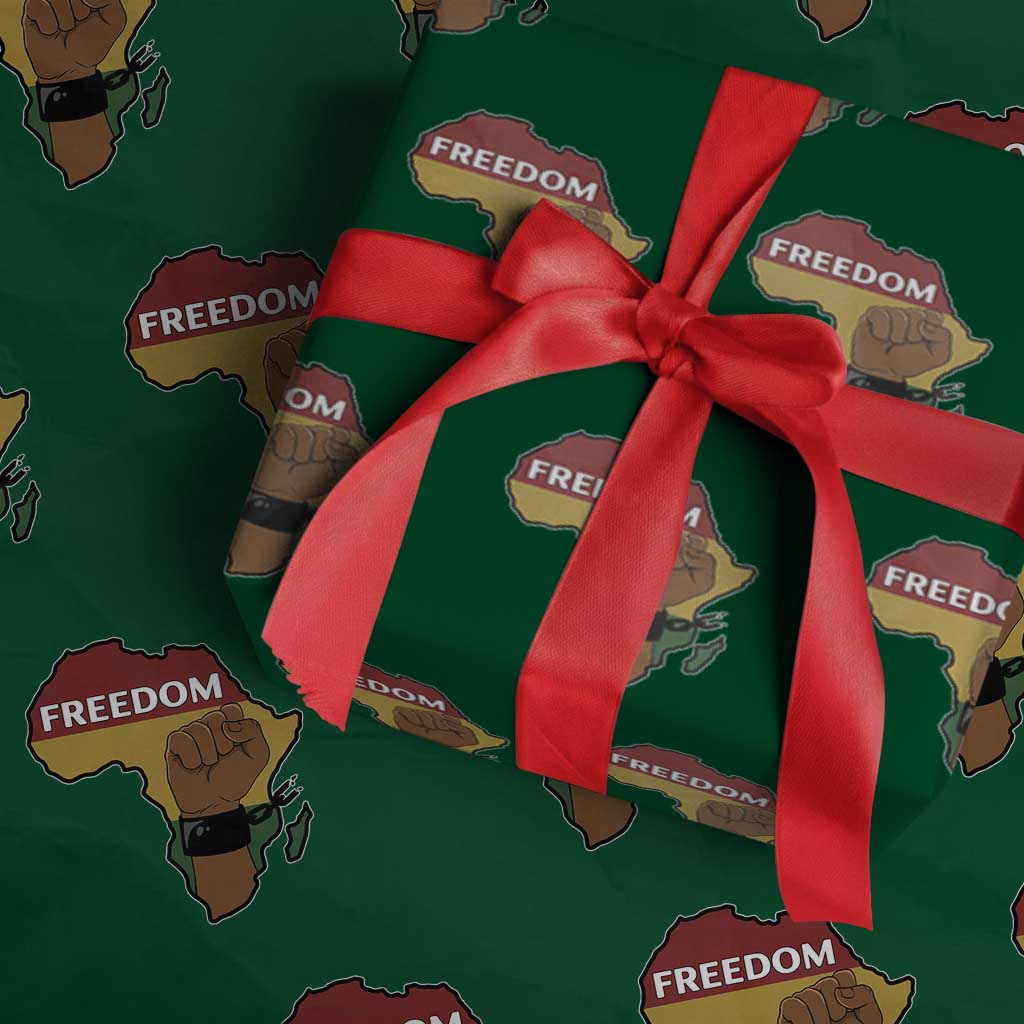 Africa Freedom Liberation Black Power Wrapping Paper Roll - Wonder Print Shop