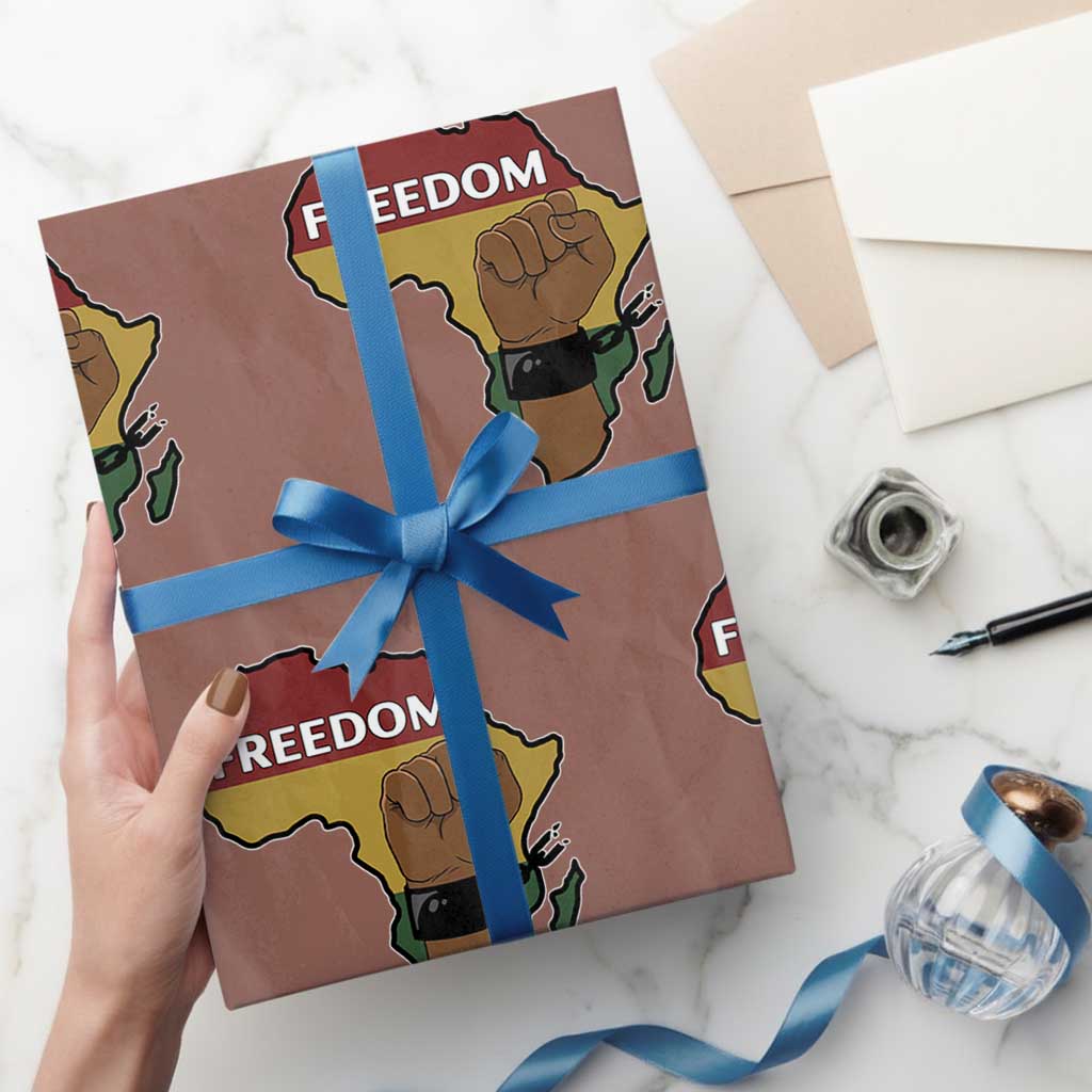 Africa Freedom Liberation Black Power Wrapping Paper Roll - Wonder Print Shop