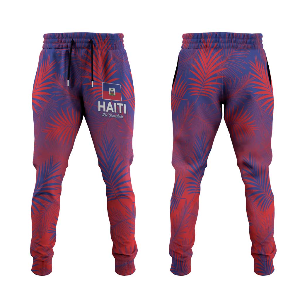Africa Les Grenadiers Haiti Football Jogger Pants Tropical Vibes - Wonder Print Shop