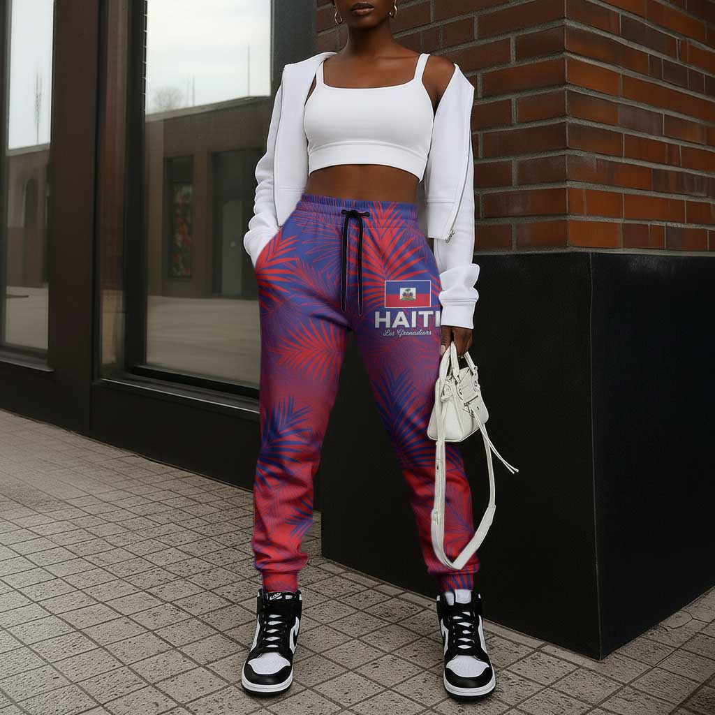 Africa Les Grenadiers Haiti Football Jogger Pants Tropical Vibes - Wonder Print Shop