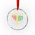 African American 7 Principles Of Kwanzaa Crystal Glass Ornament - Wonder Print Shop