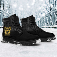African American Buffalo Soldier All Season Boots We Can We Will - Black - Wonder Print Shop