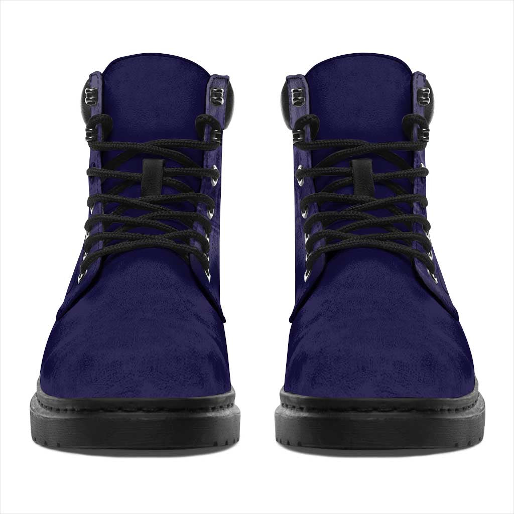 African American Buffalo Soldier All Season Boots We Can We Will - Navy Blue - Wonder Print Shop