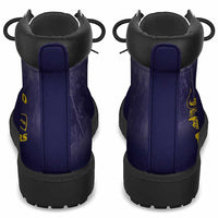 African American Buffalo Soldier All Season Boots We Can We Will - Navy Blue - Wonder Print Shop