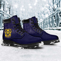 African American Buffalo Soldier All Season Boots We Can We Will - Navy Blue - Wonder Print Shop