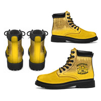 African American Buffalo Soldier All Season Boots We Can We Will - Yellow - Wonder Print Shop