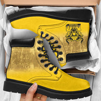 African American Buffalo Soldier All Season Boots We Can We Will - Yellow - Wonder Print Shop