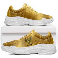 African American Buffalo Soldier Chunky Sneakers We Can We Will - Yellow - Wonder Print Shop