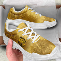 African American Buffalo Soldier Chunky Sneakers We Can We Will - Yellow - Wonder Print Shop