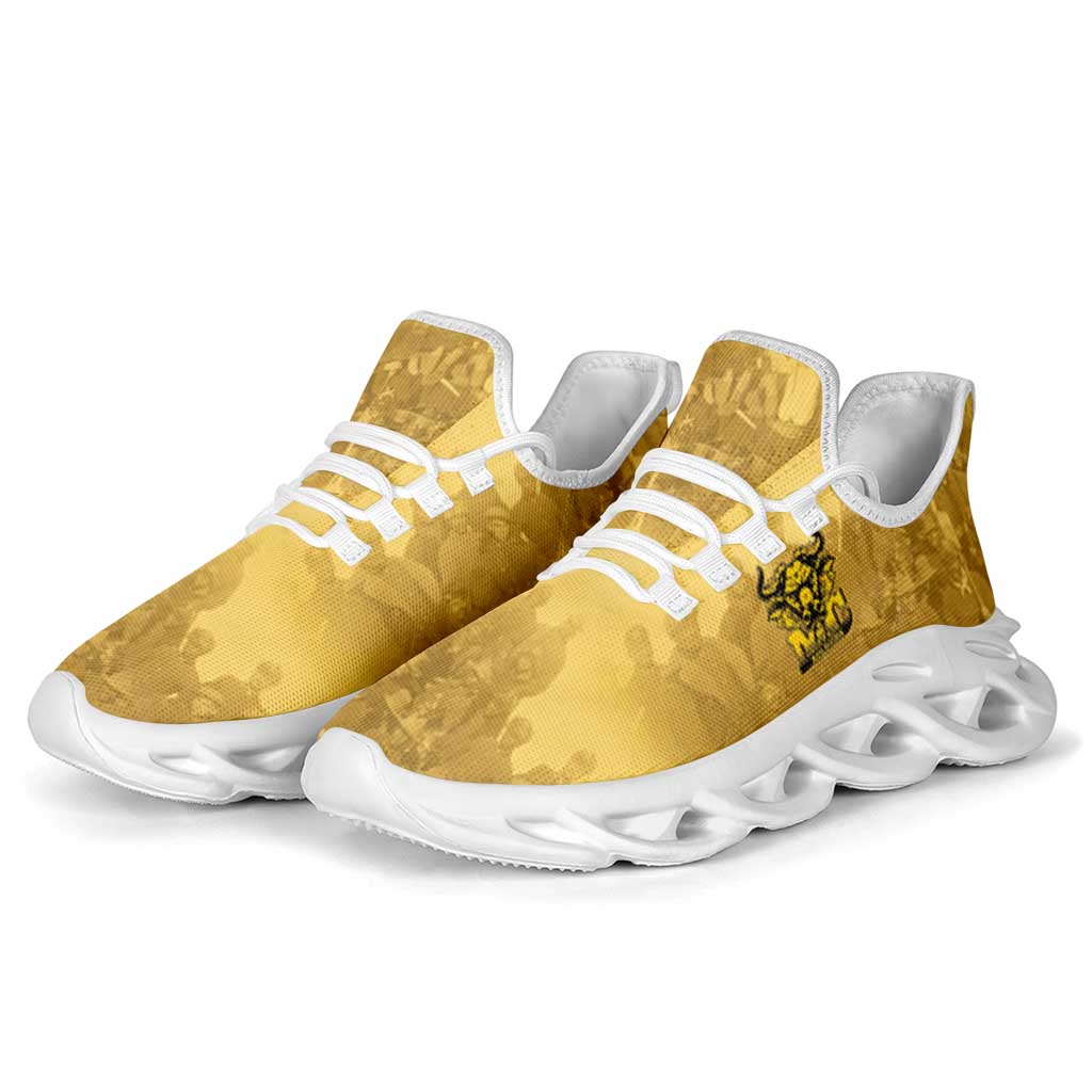 African American Buffalo Soldier Clunky Sneakers We Can We Will - Yellow - Wonder Print Shop