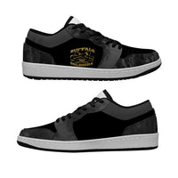 African American Buffalo Soldier Low Sneakers We Can We Will - Black - Wonder Print Shop