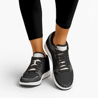 African American Buffalo Soldier Low Sneakers We Can We Will - Black - Wonder Print Shop