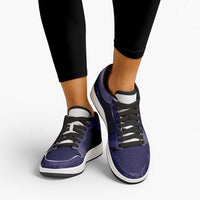 African American Buffalo Soldier Low Sneakers We Can We Will - Navy Blue - Wonder Print Shop