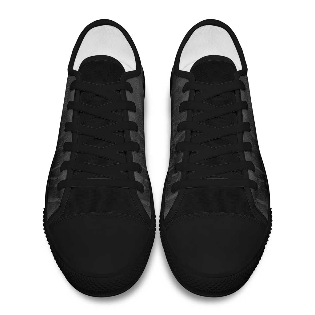 African American Buffalo Soldier Low Top Shoes We Can We Will - Black - Wonder Print Shop